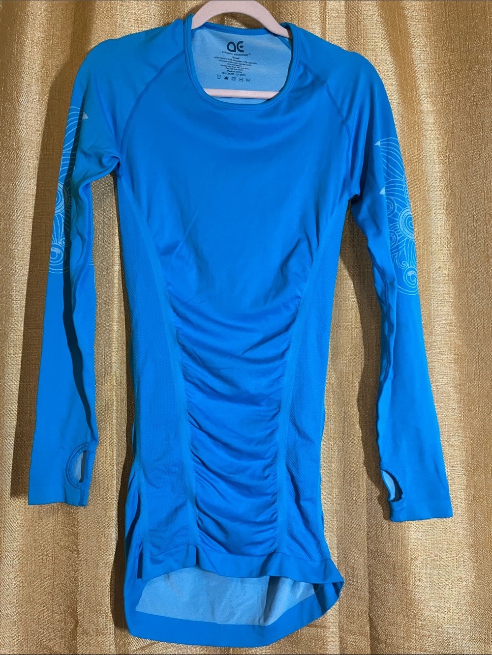 AC Athletic Women’s Long Sleeve Blue Swim Rash Guard